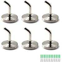 Flomore Acero Inoxidable Tornillos en Ganchos para Plantas Colgantes Utensilios Ganchos para cocinas Montado en la Pared…